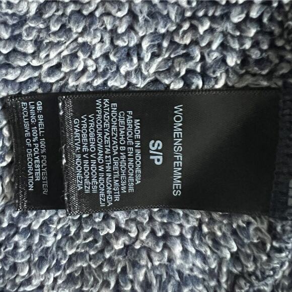 The North Face Osito 2 Urban Navy Blue Haze Stripe Full Zip Womens Fleece Jacket - Picture 5 of 5